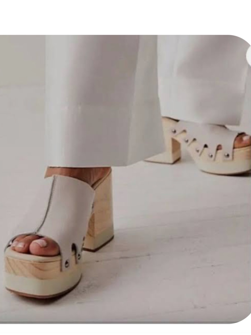 Free People Cassis Clog Platform Slide Sandals